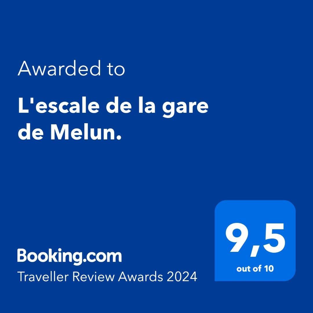 L'Escale, Studio Proche Gare Melun Avec Parking Prive Dammarie-lè-Lys المظهر الخارجي الصورة